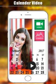 Calender Video Maker 2017 screenshot 1