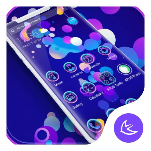 Dreamy Purple APUS Launcher theme 63.0.1001