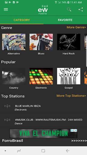 eWRadio - Live Radio Streaming screenshot 3