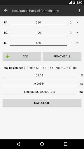 Electrical Calculations screenshot 3