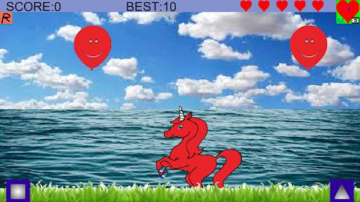 Unicorn and balloons screenshot 2