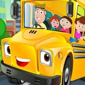 wheels on the bus go Nursery Rhymes Kids videos logo