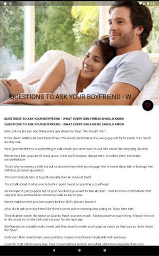 Questions To Ask Your Girlfriend, Crush screenshot 13