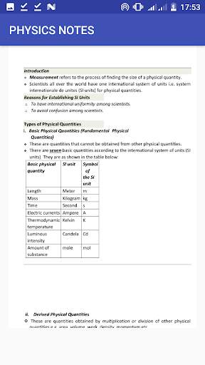 PHYSICS FORM ONE HANDBOOK/NOTES screenshot 2