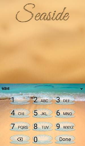 Seaside Animated Keyboard   Live Wallpaper screenshot 5