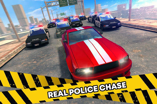 Cop Car Chase 🚨 Police Robber Racing City Crime screenshot 3
