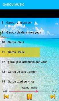 GAROU chansons; sans internet screenshot 4