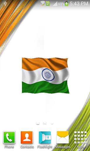 Indian Animated Flag Wallpaper screenshot 4