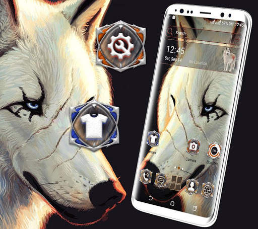 White Wolf Launcher Theme screenshot 5