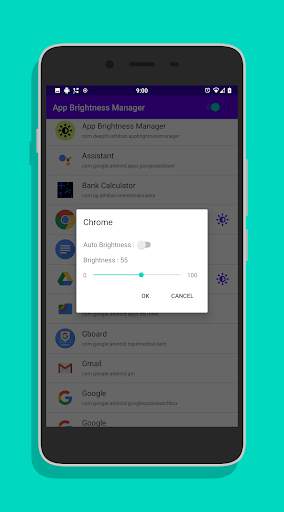 App Brightness Manager Free screenshot 2