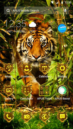 Tiger APUS Launcher theme screenshot 1