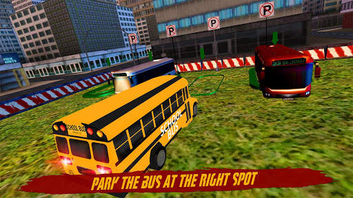 Free simulator bus parking driving - skill games screenshot 4