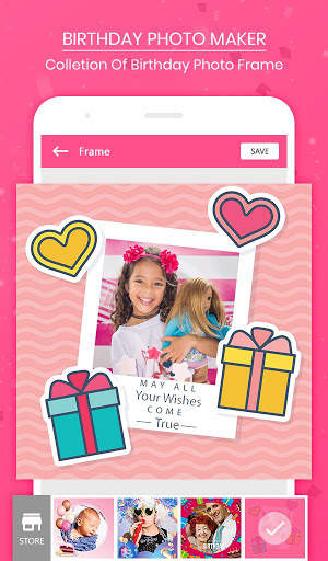 Birthday Photo Frame - Collage Maker & Bday Status screenshot 1