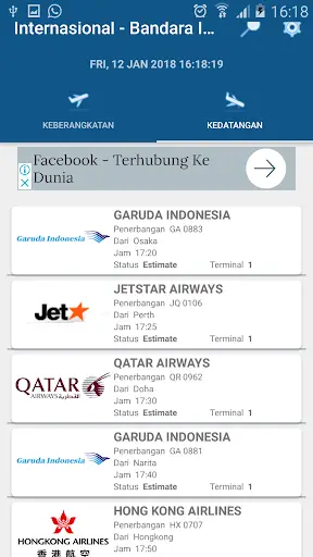 Indonesia Flight Status screenshot 4