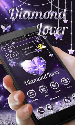 Diamond Lover Go Launcher Theme screenshot 2