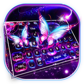 Funkelnde Flash Butterfly-Tastatur icon