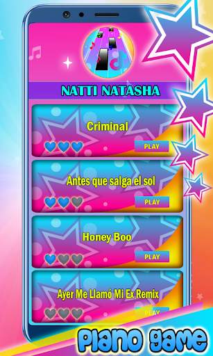 Natti Natasha 🎹 piano tiles screenshot 2