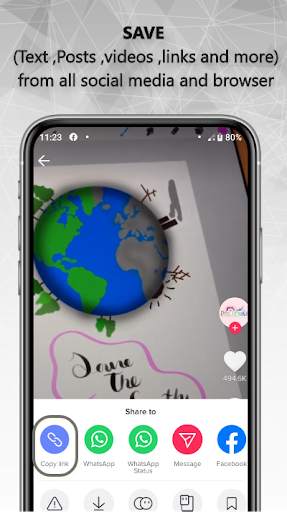 SAVEit - (Clipboard)  Copy or Share to Save скриншот 4