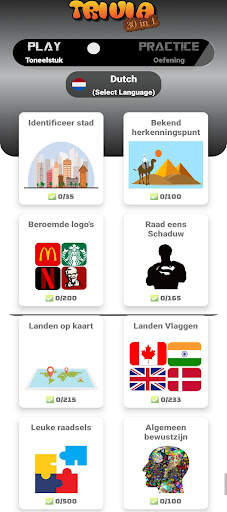 30in1 Trivia-spel: Nederlands screenshot 1