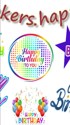 Happy Birthday Stickers for WhatsApp WAStickerApps screenshot 5