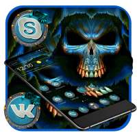 Blue Horror Skull Theme