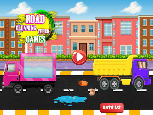 Road Cleaning Truck Games screenshot 11