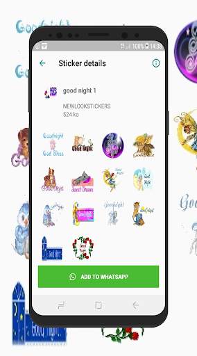 Good Night Sticker for whatsapp  WAStickerApps screenshot 3