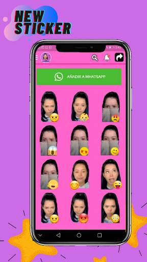 Bella Poarch STICKERS for WhatsApps TikTok screenshot 3