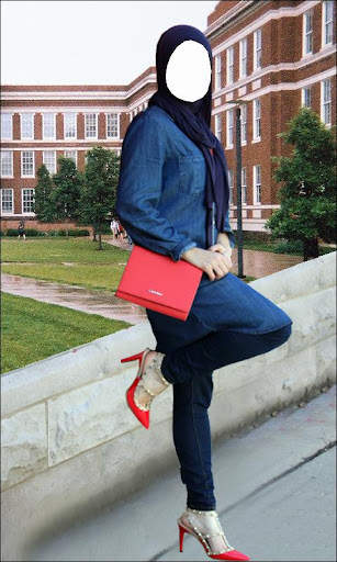 Hijab Girl Jeans Photo Suits screenshot 3
