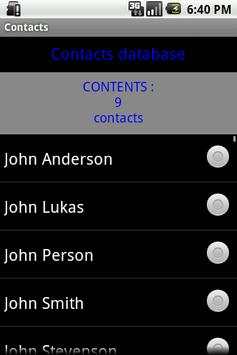 Contacts screenshot 1