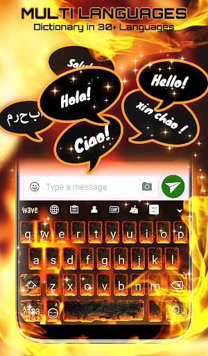 Burning Keyboard Wallpaper HD screenshot 3