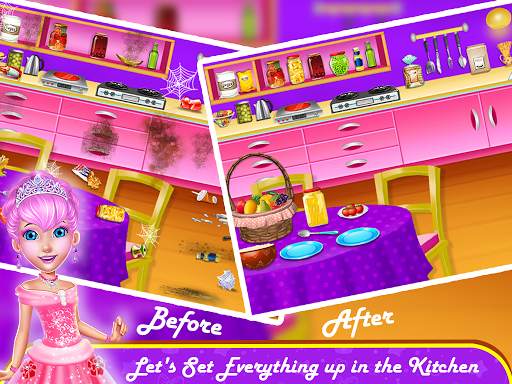 Home Cleanup 2 - Princess Girl House Cleaning Game screenshot 2