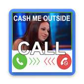 FakeCall Cash Me Outside Prank logo