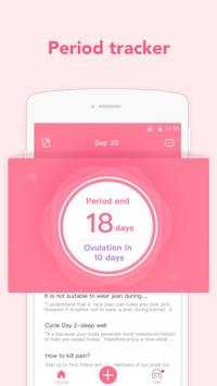 SheDay - Period Tracker स्क्रीनशॉट 1