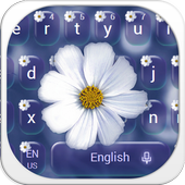 White Daisy Keyboard Theme icon