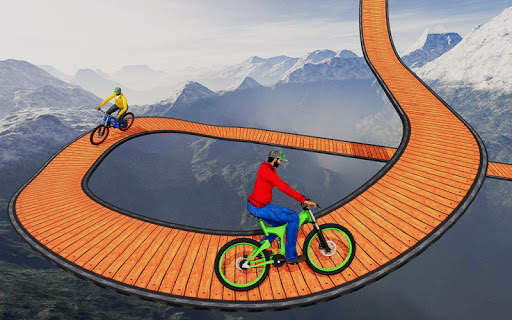 Stunt bike Impossible Tracks 3D: New Bicycle Games screenshot 2