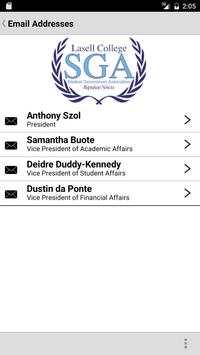 Lasell SGA screenshot 3