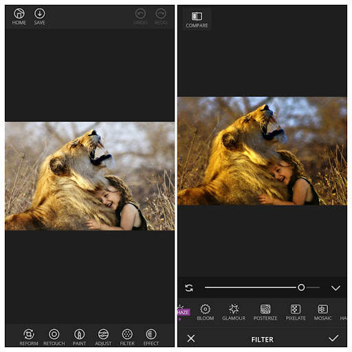 Edit photo Pixlr M screenshot 6