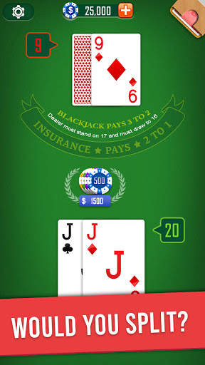 Blackjack 21 screenshot 1