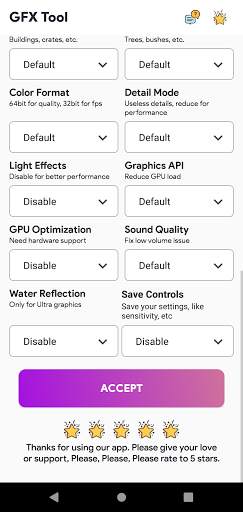 GFX tools for PUBG & BGMI (No ads) स्क्रीनशॉट 7