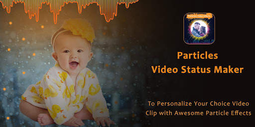 Particles Video Status Maker - Musical Wave Beats screenshot 1