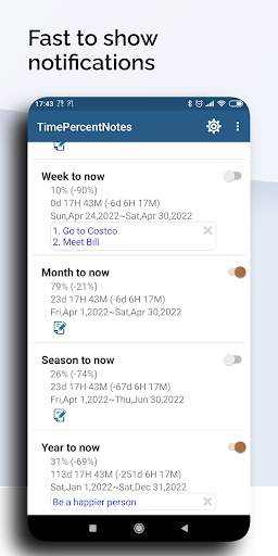 TimePercentNotes - Memos screenshot 3