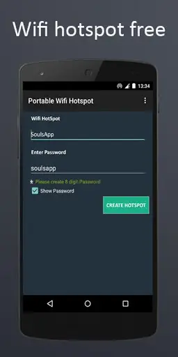 Portable WiFi Hotspot : WiFi Tether screenshot 1