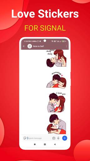 Love Stickers For Signal, WhatsApp & Telegram screenshot 5