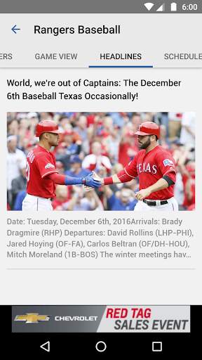 Baseball Texas - Rangers News screenshot 2