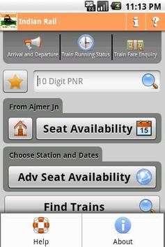 Indian Rail Info App screenshot 2