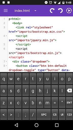 HTML EDITOR,AngularJ,Bootstrap screenshot 2