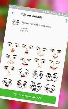 WastickerApp FaceApps Stickers for Whatsapp screenshot 2