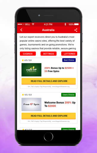 BCS - Best Real Money Online Casinos Directory स्क्रीनशॉट 4