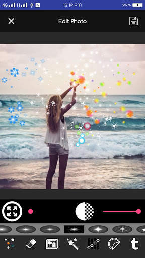 Glitter Photo Effect Editor screenshot 2